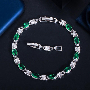Beautiful Marquise Cut Yellow AAA+ Cubic Zirconia Simulated Diamonds Luxury Tennis Bracelets - The Jewellery Supermarket